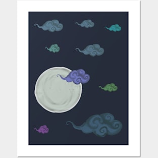 Cloudy Night Posters and Art